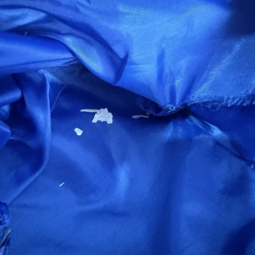 VTG The North Face TNF Goretex Blue Coat‎ Sz L FAIR READ